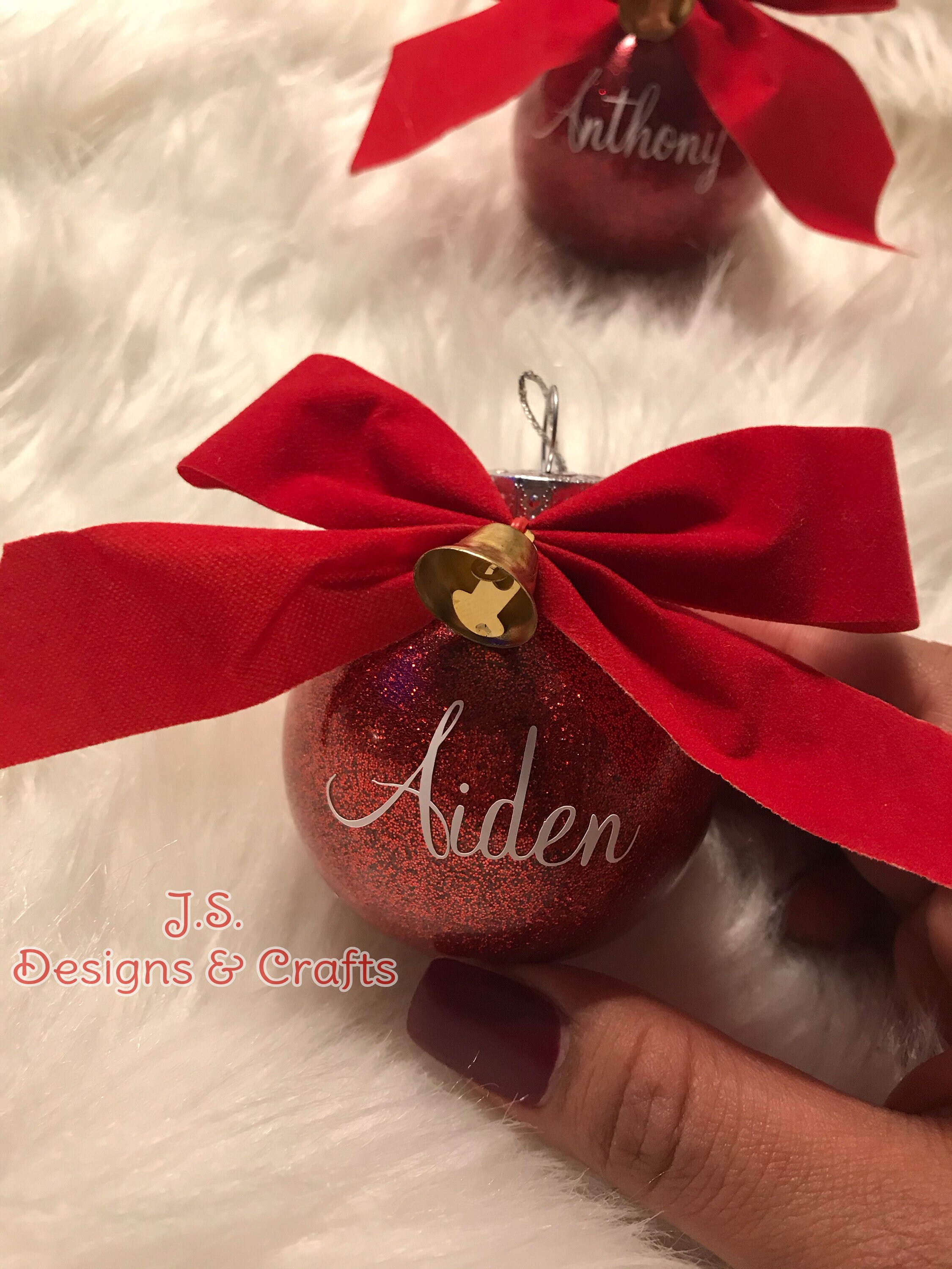 Personalized Name Ornaments for Christmas Tree or Home Decor Etsy