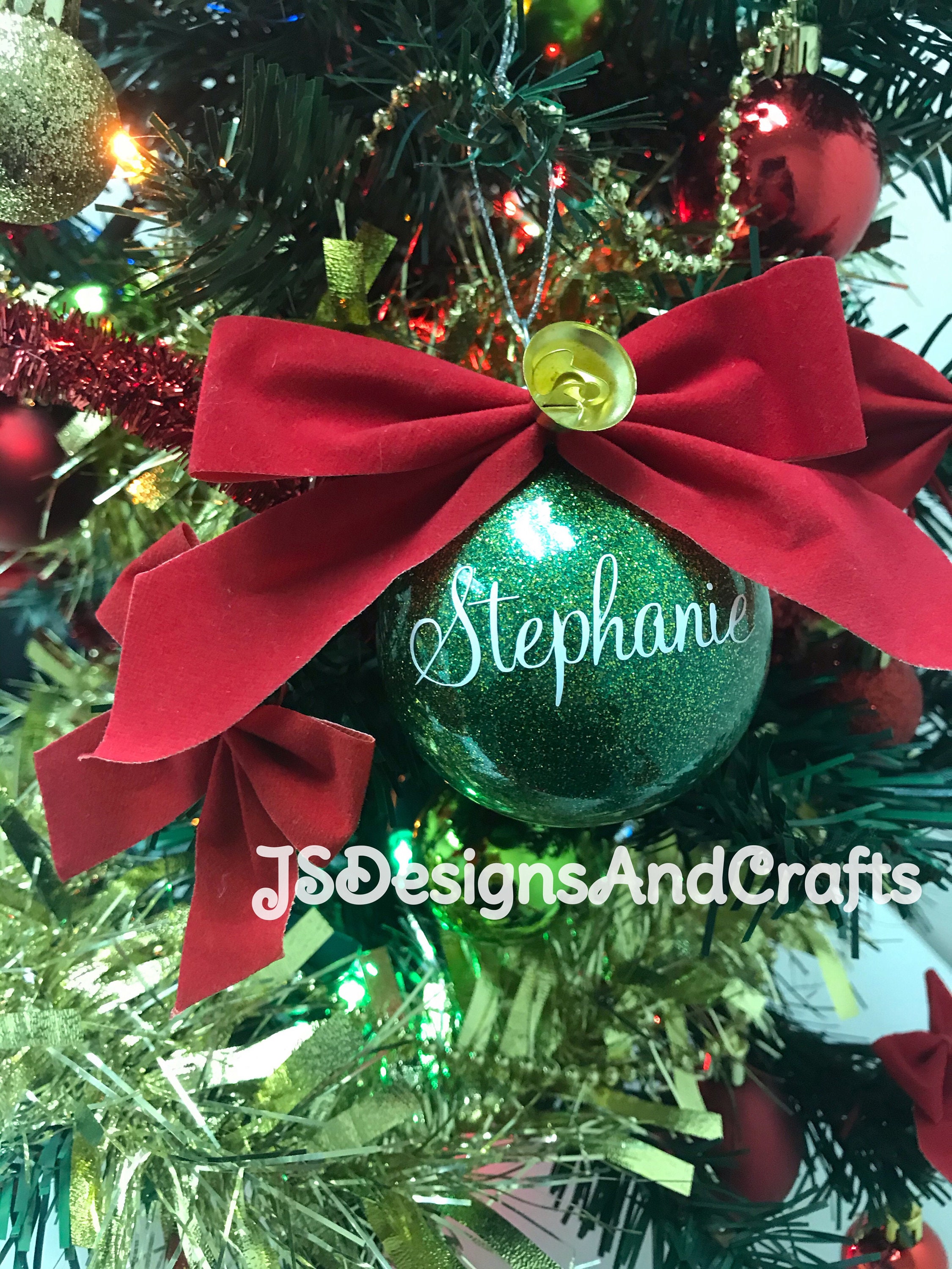 Personalized Name Ornaments for Christmas Tree or Home Decor Etsy