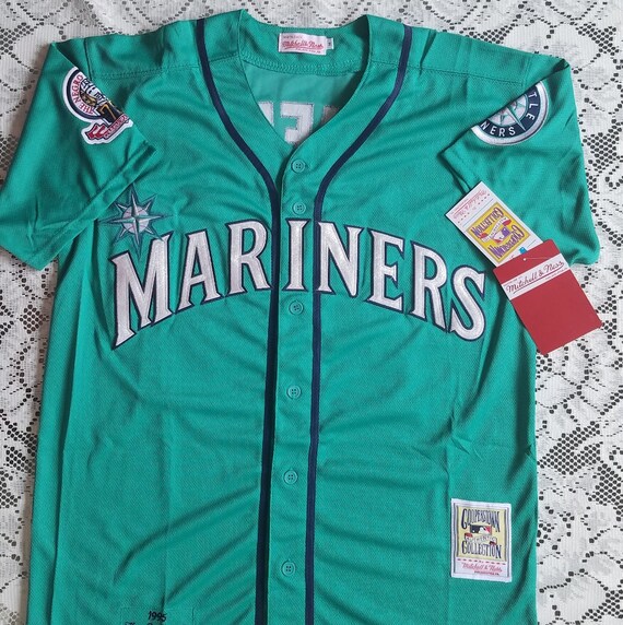 ken griffey jr teal mariners jersey