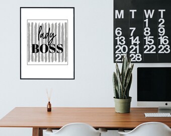 Lady Boss Office Printable For Boss Babes - INSTANT DOWNLOAD!