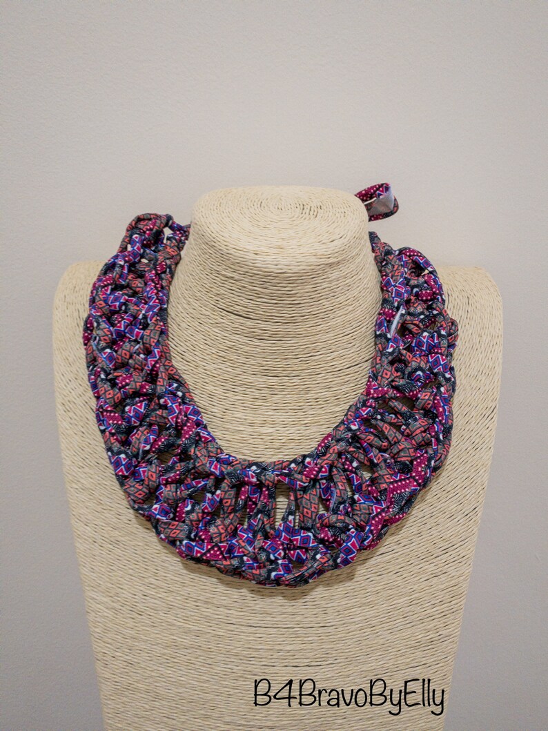 shirt Chain Statement Necklace Chunky Knit Boho Necklace T