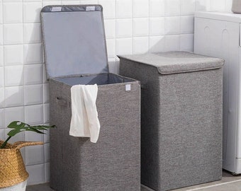 Canvas Storage Bins Pink Marble Texture Toy Hamper Round Organizer Basket Laundry Nursery Hamper Storage Basket with Handle 5020149