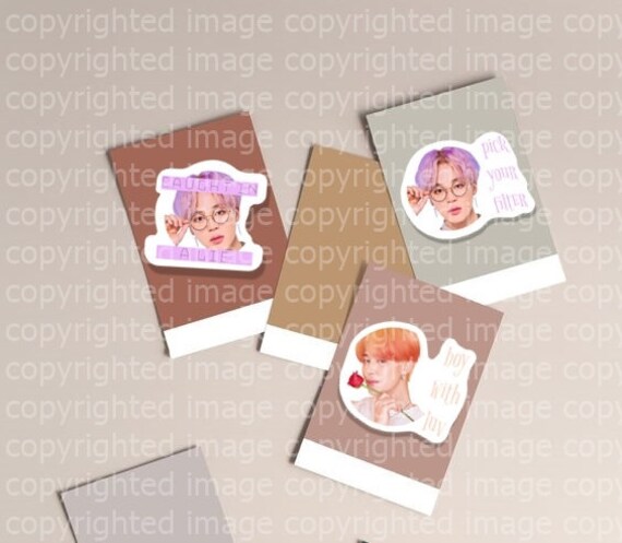 printable stickers bts jimin with song names etsy singapore