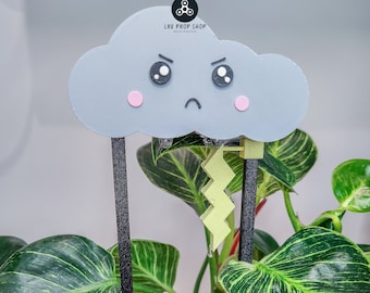Graue Regenwolke Pflanzen-Glocke: Blumentopf-Accessoire