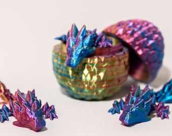 Mystery Mini Dragon Egg: 3D Printed Articulated Baby Dragon
