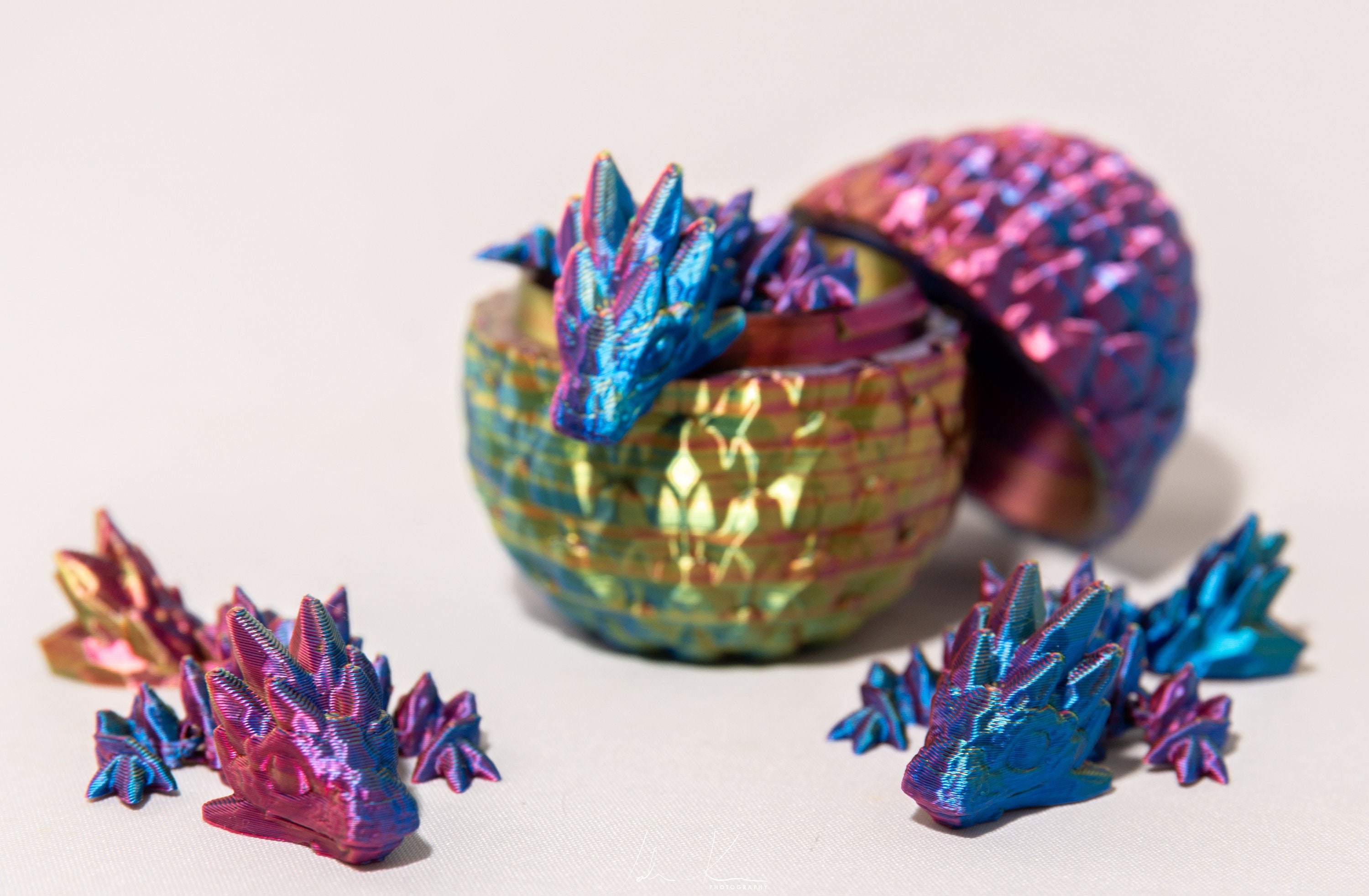 HAWAKA Dragon Fidget Toy Surprise, 3D Printed Mystery Dragon