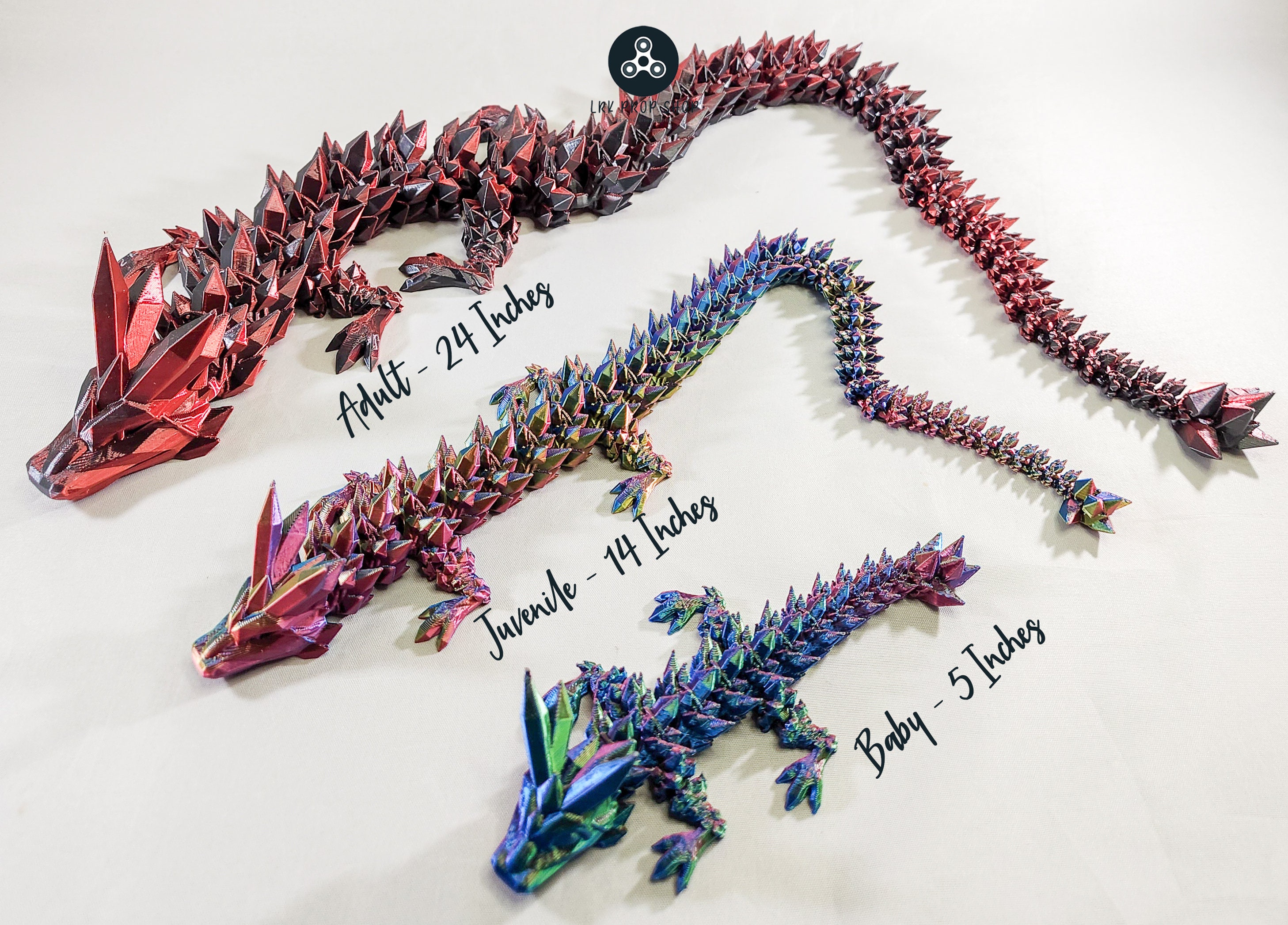 16 Inch Articulated 3D Printed Lunar Dragon: Mystic Moon Toy - Etsy
