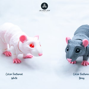 3D Printed Articulated Rat Fidget Toy