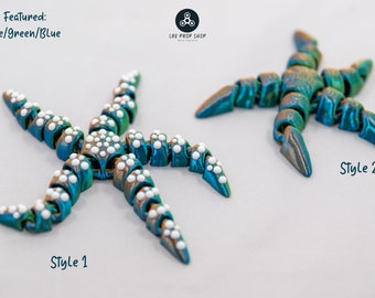 Articulated Starfish - Fidget Toy - Sensory Toy - TWO styles available!