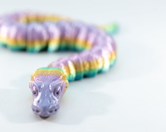 3D Printed Articulated Ball Python: Sensory Fidget Toy