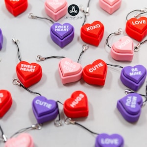 3 Pack Conversation heart clickers - Fidget clicker - Heart Clicker - Valentines day conversation heart