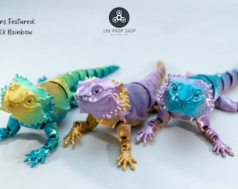 3D Printed Articulated Bearded Dragon Fidget Toy
