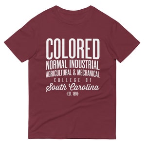 SCSU - Colored Normal Industrial A&M College of South Carolina Tee (Maroon/Grey)