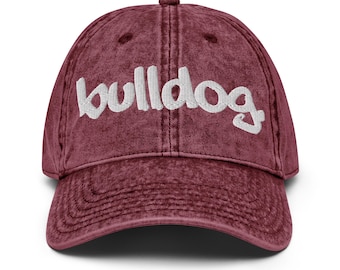 AAMU - BULLDOG Distressed Denim Dad Cap Alabama A&M