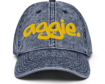 NCAT - NC A&T AGGIE Distressed Denim Dad Cap