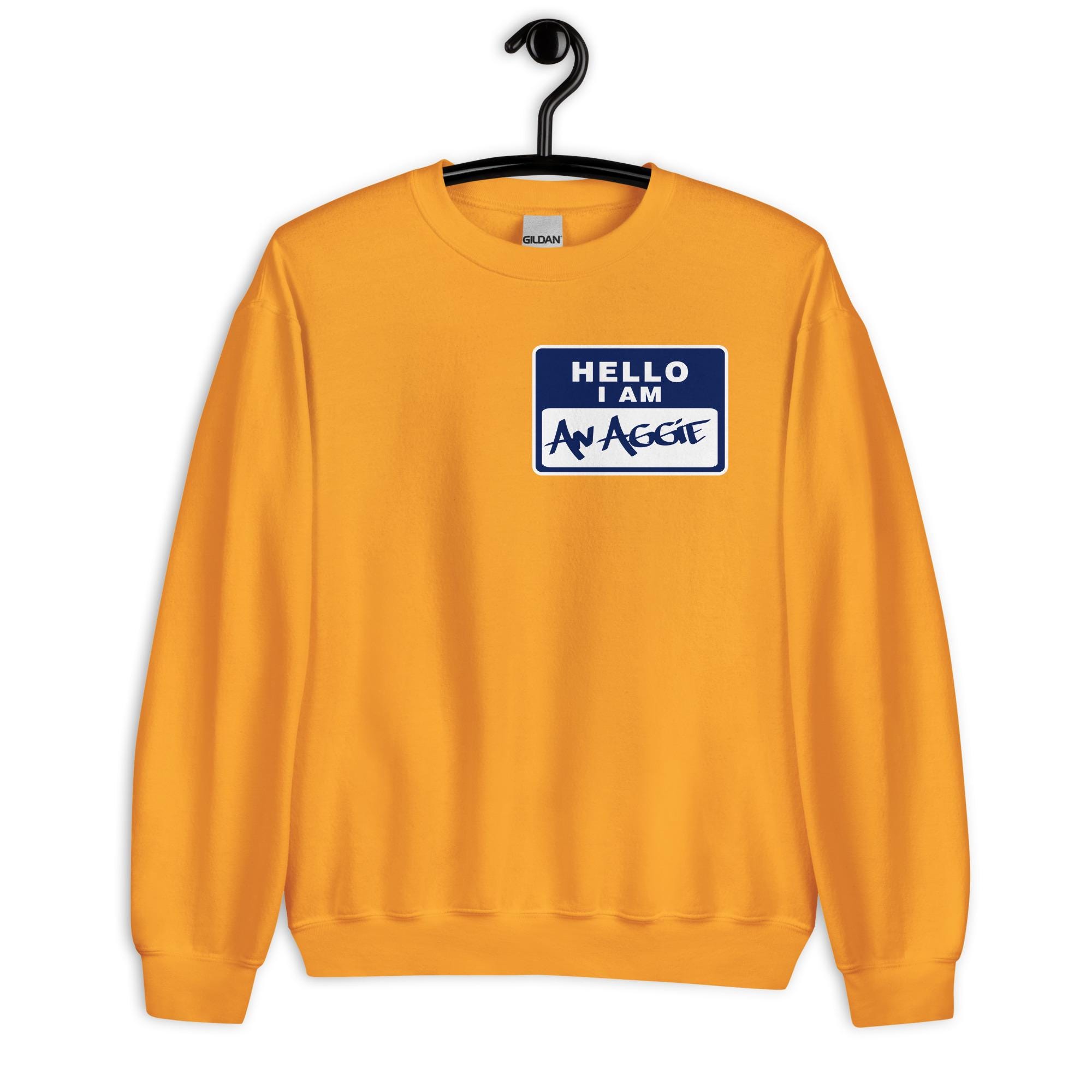 NCAT - Hello, I Am An Aggie Sweatshirt (Gold)