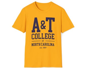 NCAT - NC A&T College of NC Unisex Tee T-Shirt or Sweatshirt