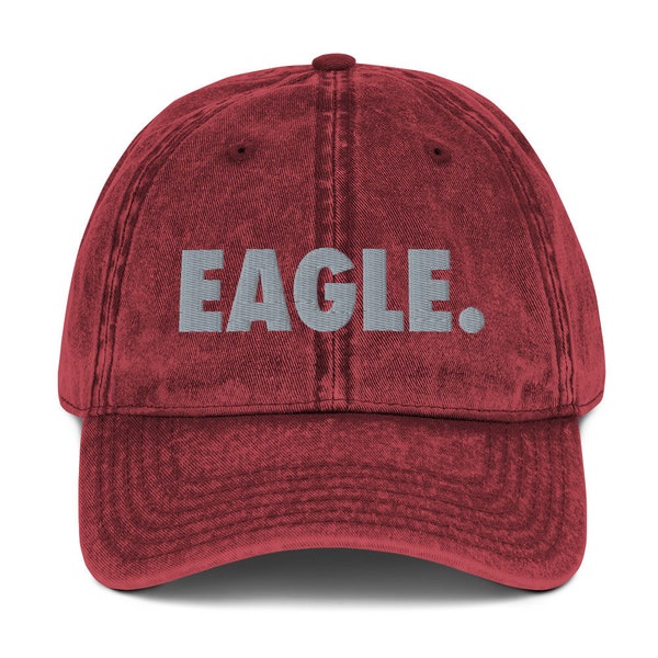 NCCU - EAGLE. Distressed Dad Cap