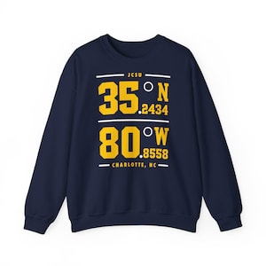JCSU - Johnson C Smith Coordinated Unisex Sweatshirt or Tee T-Shirt (Navy)