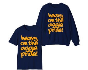 NCAT - T-shirt ou sweat-shirt unisexe Aggie Pride NC A&T (bleu marine/gris)