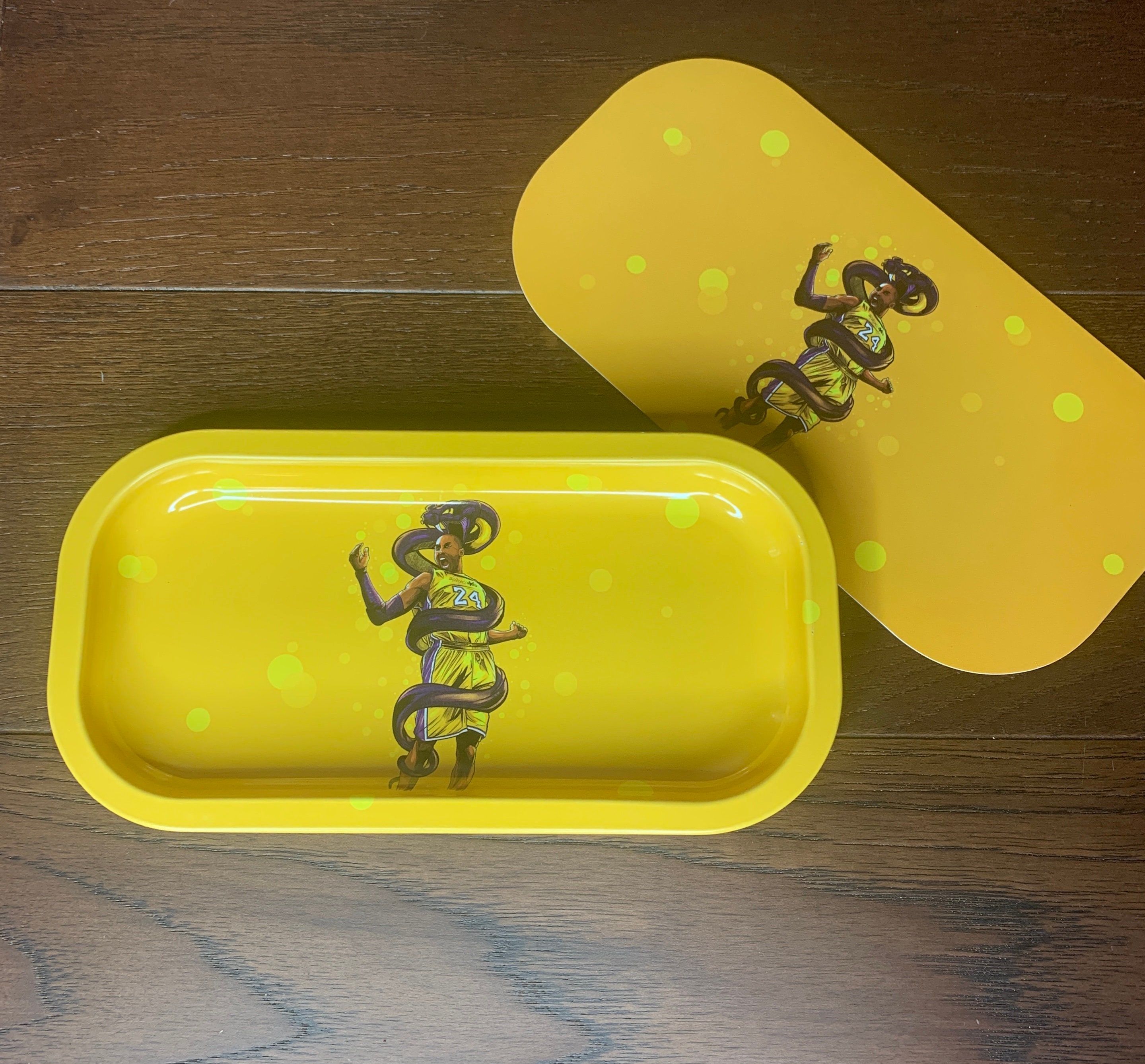 Metal Kobe Bryant Rolling Tray With Lid Etsy