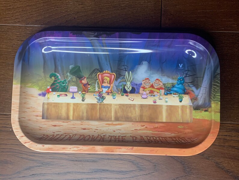 Alice in Wonderland Last Supper Metal Rolling Tray Etsy