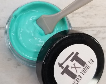 TTCO Chalk Paste AQUA | For Silk Screen or Mesh Stencils, Cricut Stenciling, Craft Paint Projects, & Diy Sign Home Decor