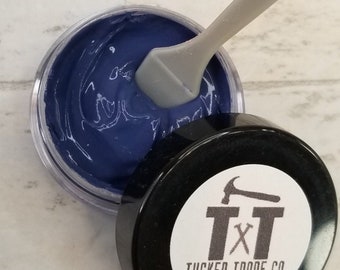 TTCO Chalk Paste DENIM BLUE | For Silk Screen or Mesh Stencils, Cricut Stenciling, Craft Paint Projects, & Diy Sign Home Decor