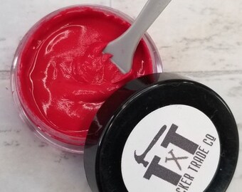 TTCO Chalk Paste BRIGHT RED | For Silk Screen or Mesh Stencils, Cricut Stenciling, Craft Paint Projects, & Diy Sign Home Decor