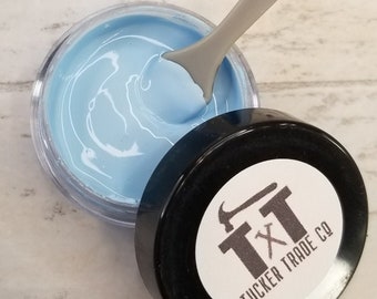 TTCO Chalk Paste SKY BLUE | For Silk Screen or Mesh Stencils, Cricut Stenciling, Craft Paint Projects, & Diy Sign Home Decor