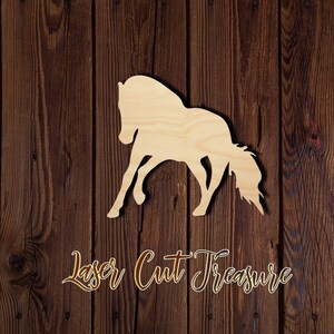 Horse - Unfinished Laser Cut Wood Shape - 1/8" Baltic Birch Plywood - Please read item description