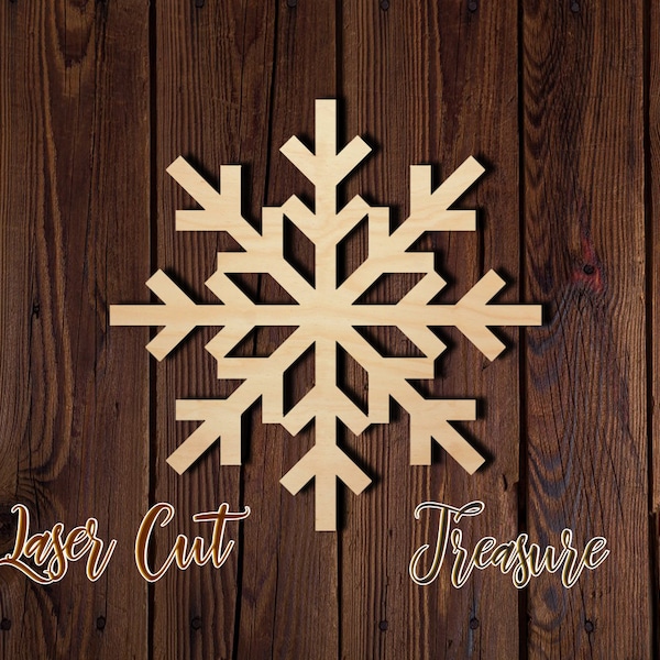 Snowflake - Christmas - Unfinished Laser Cut Wood Shape