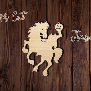 Headless Horseman - Halloween - Unfinished Laser Cut Wood Shape - 1/8&quot; Baltic Birch Plywood - Please read item description