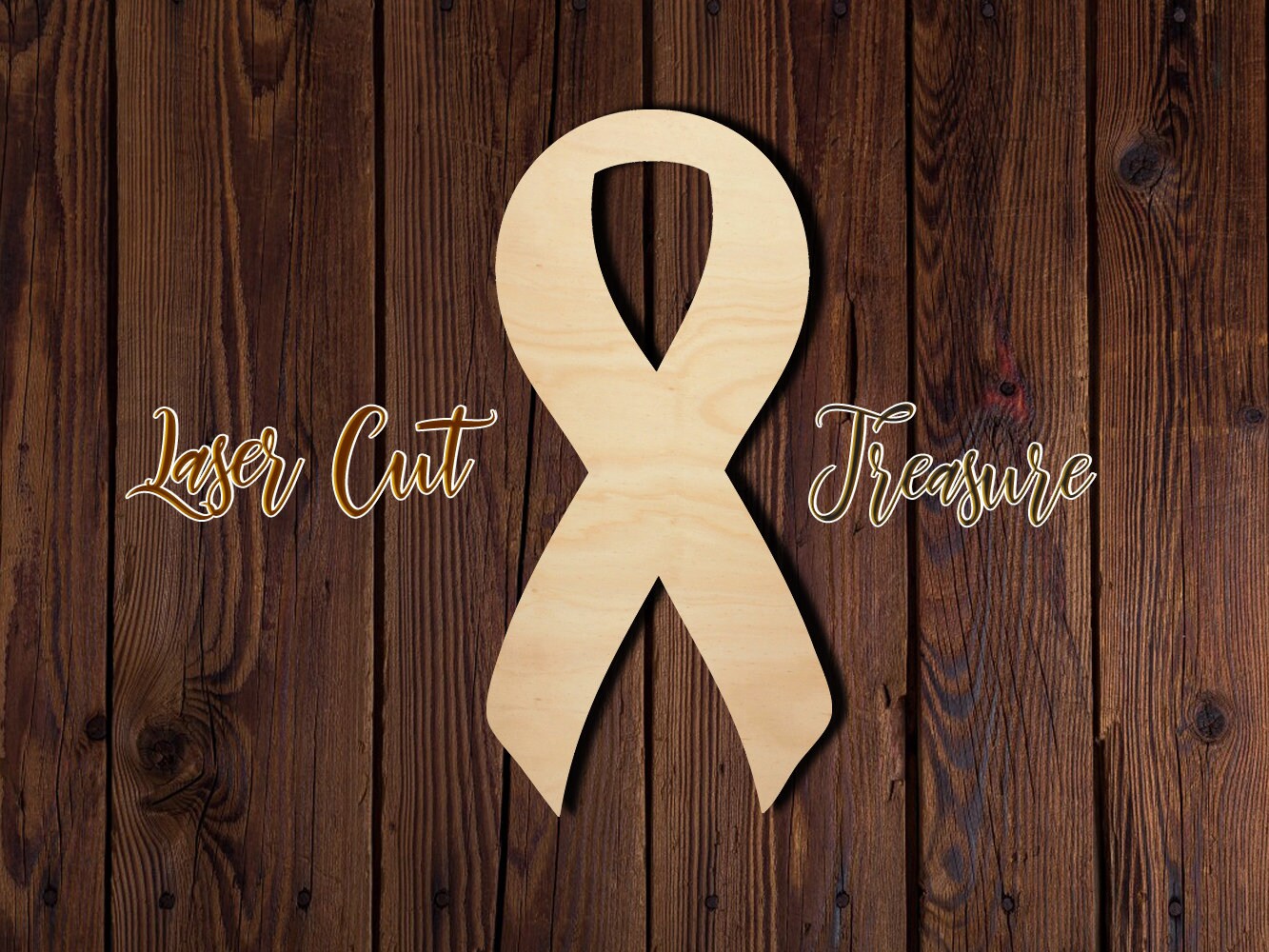 Breast Cancer Heart Ribbon Wood Blank – Let's Create with Bonnie