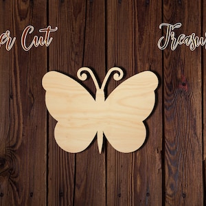 Butterfly - Spring - Unfinished Laser Cut Wood Shape - 1/8&quot; Baltic Birch Plywood - Please read item description