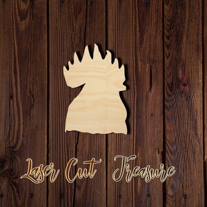 Rooster - Unfinished Laser Cut Wood Shape - 1/8&quot; Baltic Birch Plywood - Please read item description
