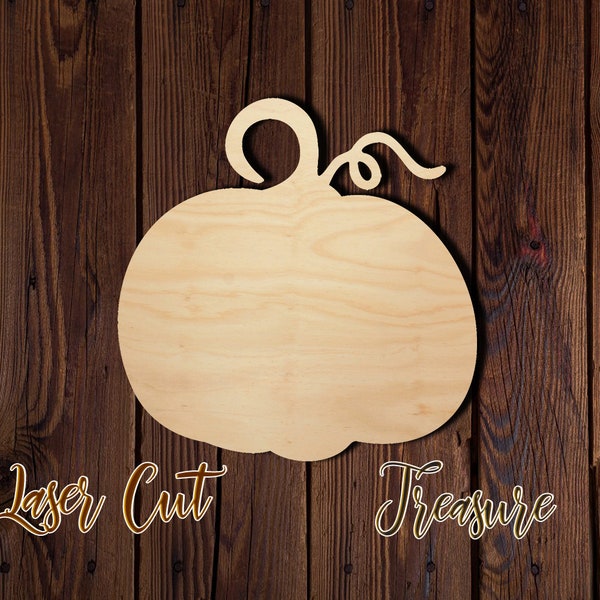 Pumpkin - Thanksgiving - Unfinished Laser Cut Wood Shape