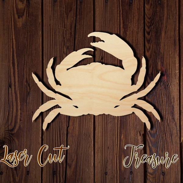 Crab - Unfinished Laser Cut Wood Shape