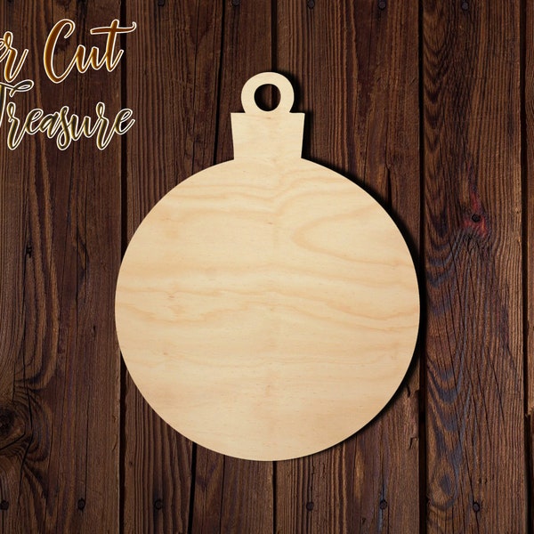 Christmas Ornament - Christmas - Unfinished Laser Cut Wood Shape