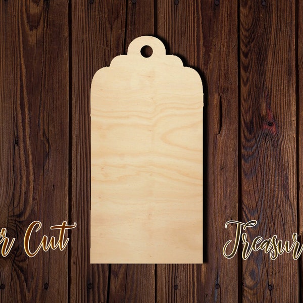 Gift Tag - Birthday - Unfinished Laser Cut Wood Shape