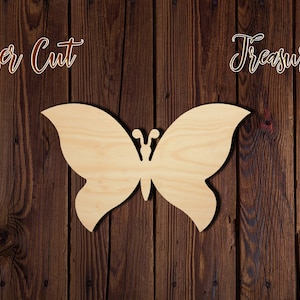 Butterfly - Spring - Unfinished Laser Cut Wood Shape - 1/8&quot; Baltic Birch Plywood - Please read item description