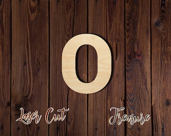 O - Letter - Unfinished Laser Cut Wood Shape