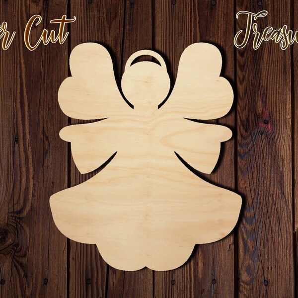 Angel - Christmas - Unfinished Laser Cut Wood Shape