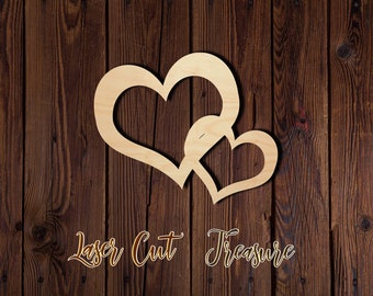 Heart - Valentine's Day - Unfinished Laser Cut Wood Shape