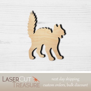 Cat - Laser Cut Out Unfinished Wood Craft Shape CAT40 Cat - Laser Cut Out Unfinished Wood Craft Shape CAT40
