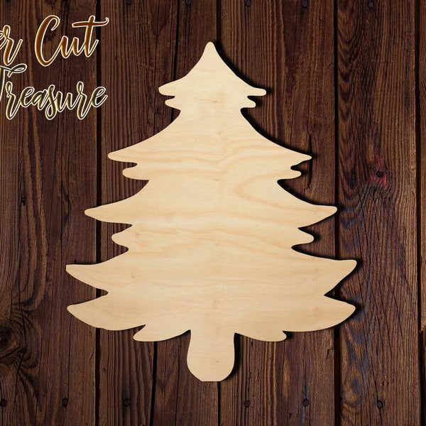 Tree - Christmas - Unfinished Laser Cut Wood Shape