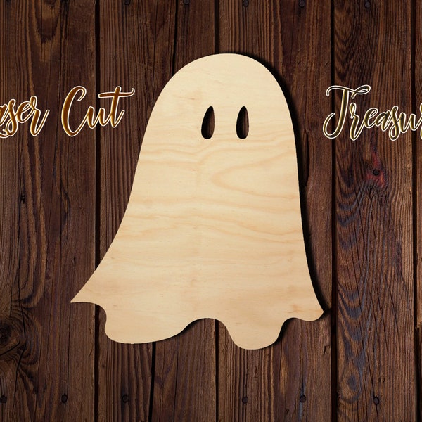 Ghost - Halloween - Unfinished Laser Cut Wood Shape