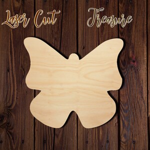 Butterfly - Spring - Unfinished Laser Cut Wood Shape - 1/8&quot; Baltic Birch Plywood - Please read item description