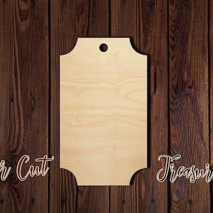 Gift Tag - Birthday - Unfinished Laser Cut Wood Shape - 1/8&quot; Baltic Birch Plywood - Please read item description