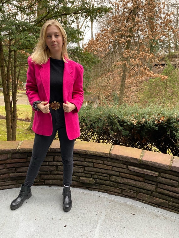 Vintage Hot Pink Lizwear Blazer